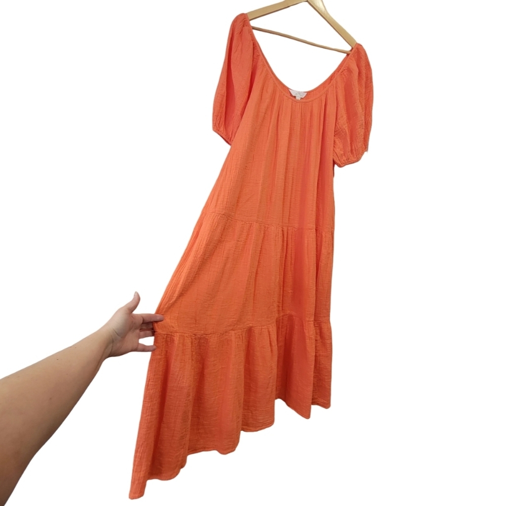 NWT Lilly Pulitzer Zemini Soft Crinkle Gauze Maxi Dress Flowy Beach Coverup XL - Picture 7 of 17